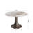 Breakfast Corner Nook Floral Shape Stone Dark Walnut Tone Dining Table Bistro Table For 2-4-952792866-952792864