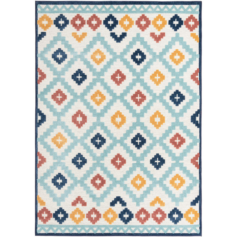 Outdoor Askersund Area Rug Beige Color, Rectangle 7' x 10'