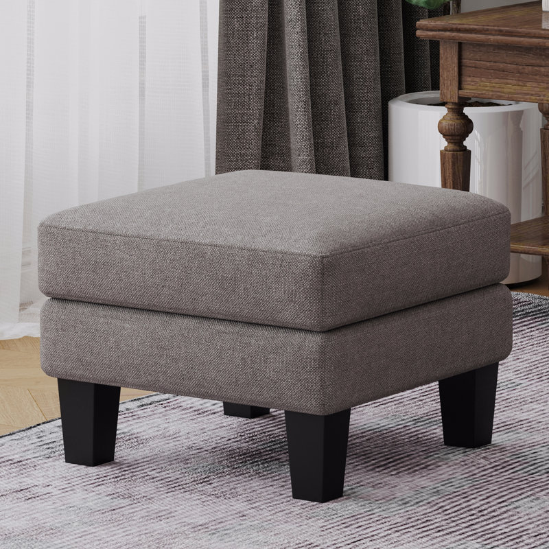 Repose-pieds en tissu, Gris