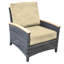 Bella Wicker Teak Outdoor Lounge Chair-1037255471-1037614402