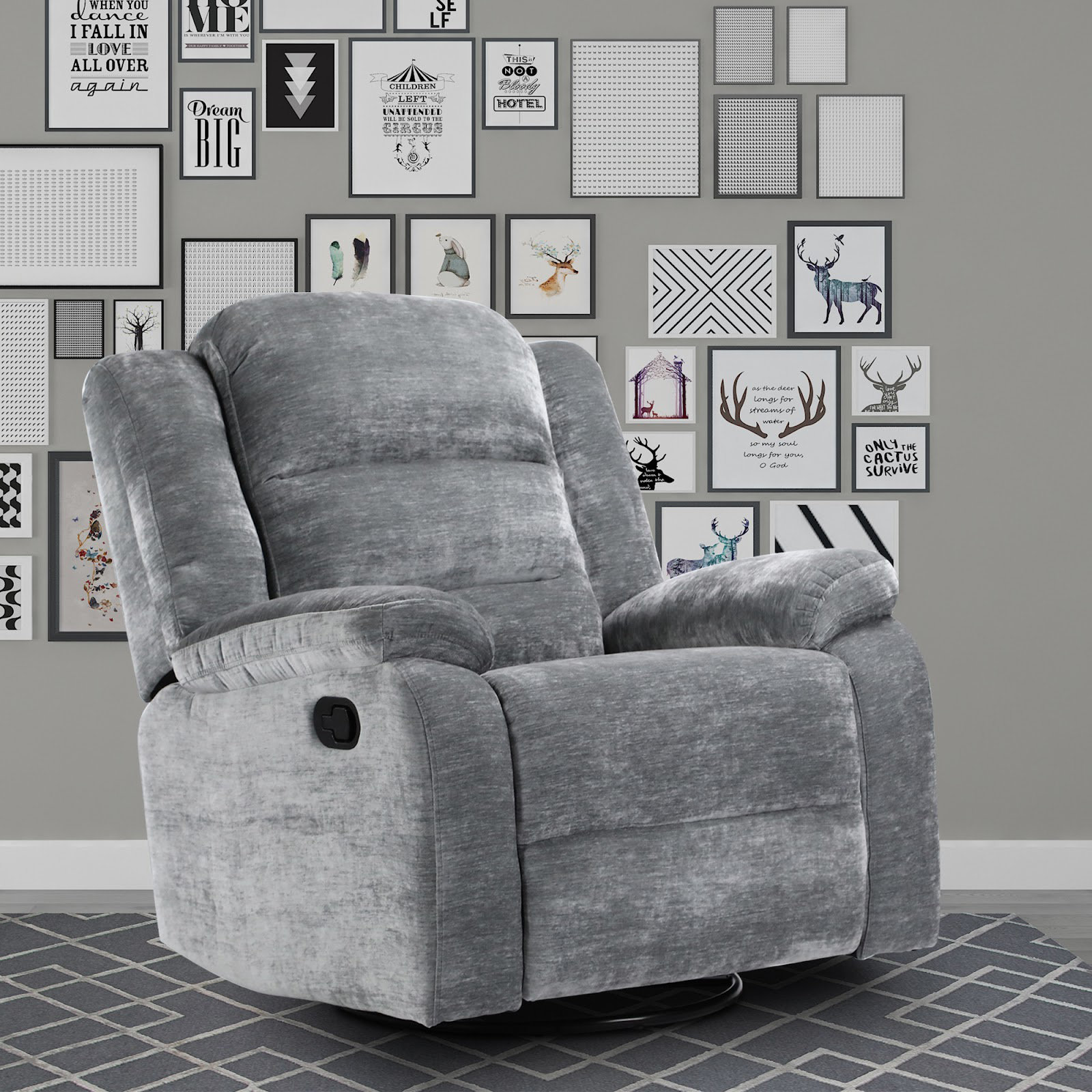 Winston Porter Upholstered Recliner & Reviews Wayfair
