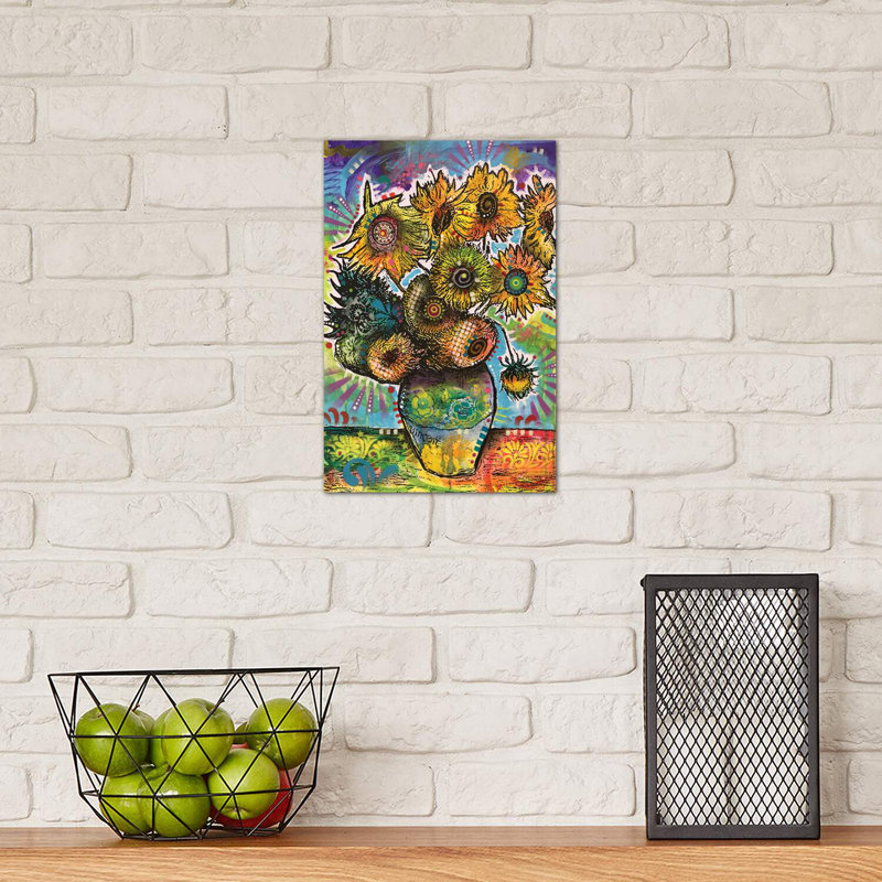 Sunflowers 1 Piece Wrapped Canvas Painting, 30.48cm H x 20.32cm W x 1.91cm D