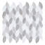 Channing 1-in. x 2.5-in. Elongated Hex Marble Look Polished Natural Stone Wall & Floor Mosaic Tile-50210654