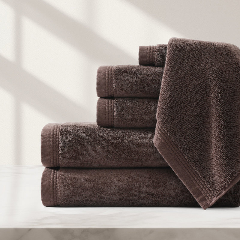 Egyptian Cotton Soft Border Towels, Earth, Bath Sheet
