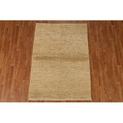 One-of-a-Kind 4' x 6' New Age Rectangle Wool Area Rug