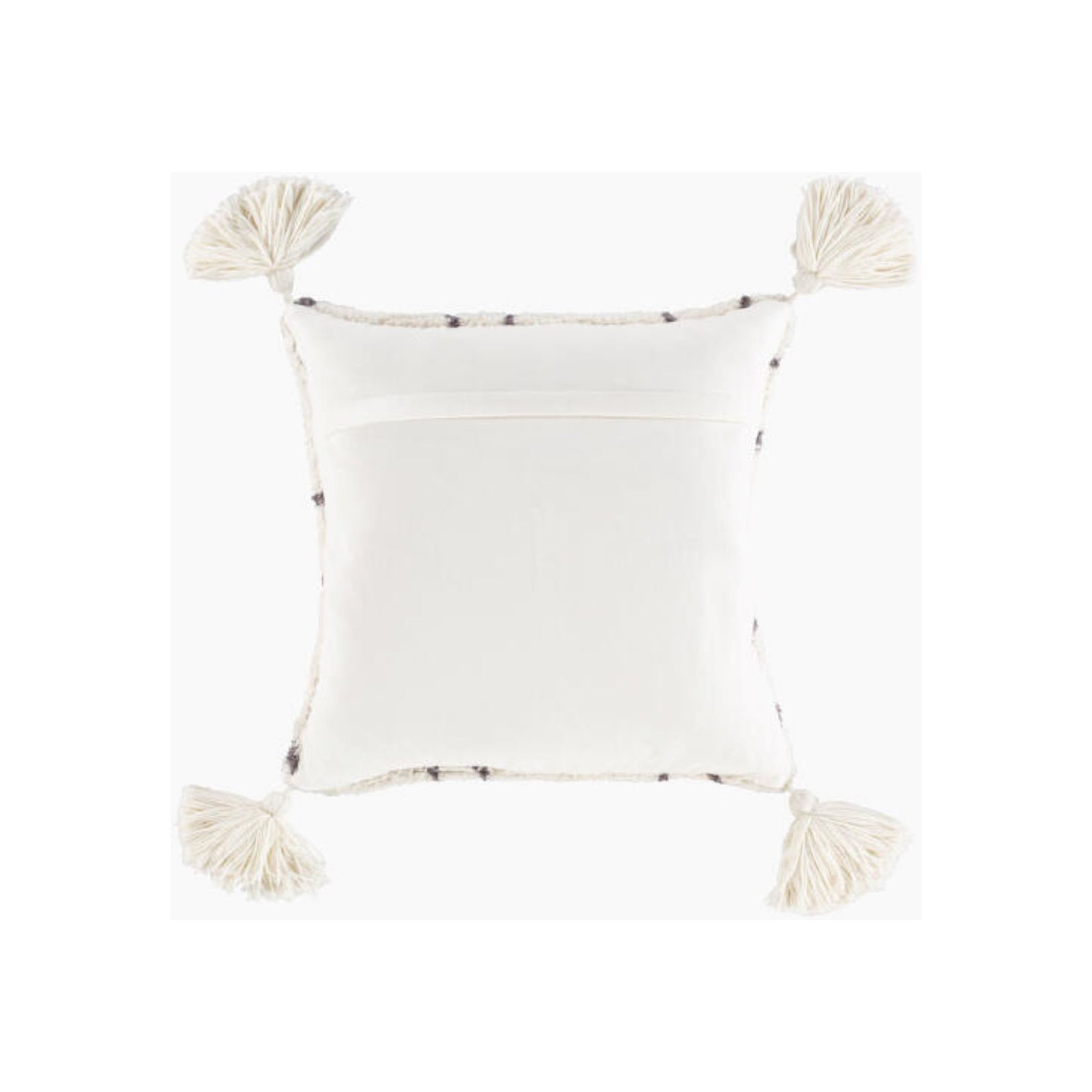 Saveria Tassels Throw Pillow, Down Fill, 20" x 20"