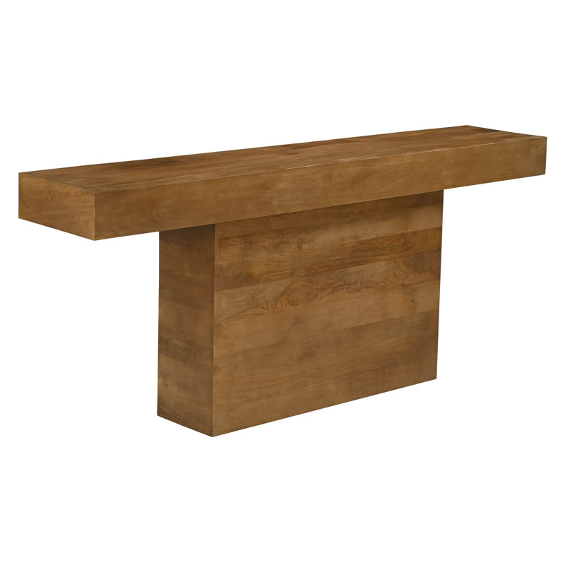 Itia Console Table In Spice Tan