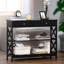 100Cm 3 Tier Console Table with Storage Shelves and Drawers, Entryway Furniture