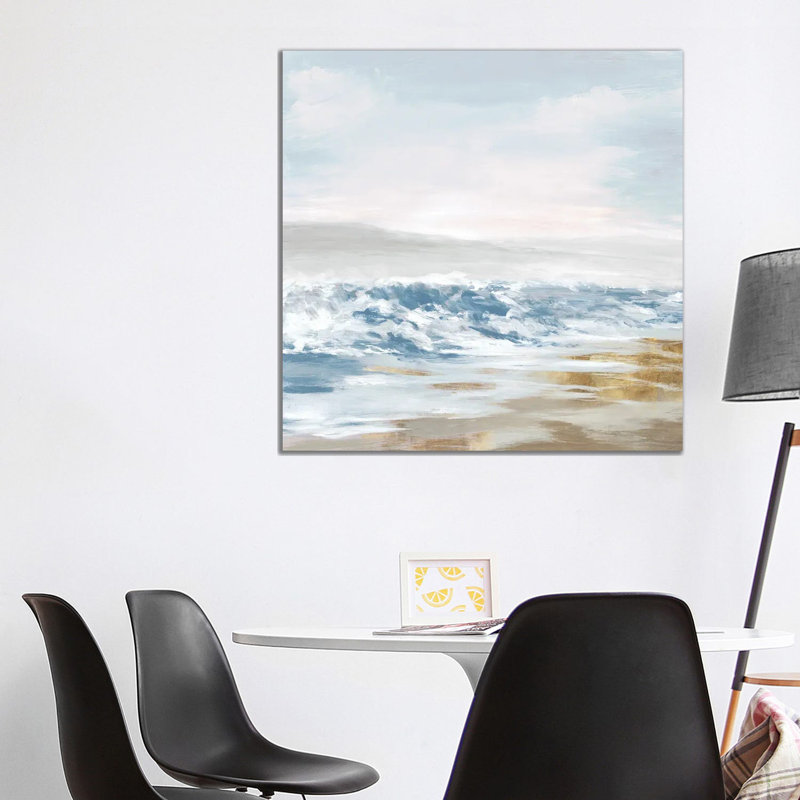 West Coast Waves 1 Piece Wrapped Canvas Painting, 93.98 cm H x 93.98 cm W x 1.91 cm D