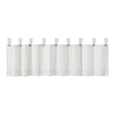 Cumberledge Stitched Burlap Tailored Window Valance