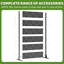 72"H×47"W×16"D Outdoor Metal Privacy Screen