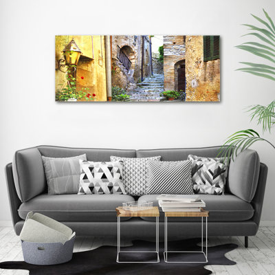 A Charming Street - Wrapped Canvas Print