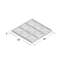Ensemble de jeu transparent Tic Tac Toe en acrylique Lounsbury-1999352328