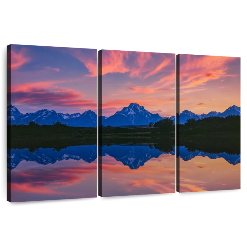 Alvord Jackson Lakeside Mountains, 42" H x 65" W