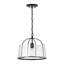 Luminaire suspendu en verre bullé transparent l 13 po x H 11,5 po Madison-1845977071