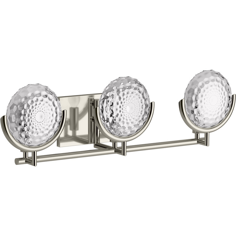 Arendela Vanity Light, Brushed Nickel, 3 Lights