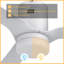 Ventilateur de plafond intelligent d'intérieur / extérieur Spezia, ensemble d'éclairage à DEL à intensité variable et télécommande, fonctionne avec l'assistant Google, Amazon Alexa et les raccourcis Siri.-214550445-214550447-214550440