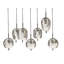 Annalysse 7 - Light Silver/Black Cluster Pendant