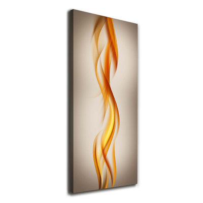 Waves Abstraction - Wrapped Canvas Print