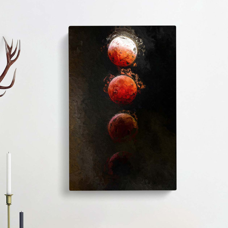 Lunar Eclipse In Abstract - Wrapped Canvas, 91cm H x 60cm W x 3cm D