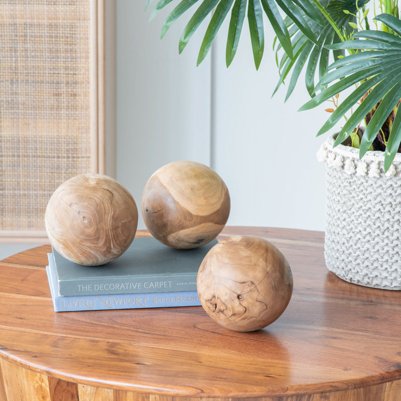 S/3 D5.9x5.9" Teak Ball