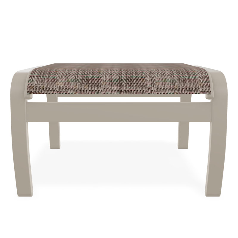 Repose-pieds d'extérieur avec coussin Askar, Taupe Harper Sunbrella®, Désert texturé