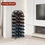 Open Shelving Wine Bottle Rack Black
