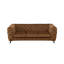 Canapé modulaire brun en microfibre