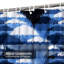Toile de fond à motif abstrait abstrait à motif de chevrons abstraits bleus avec 12 crochets-449462932