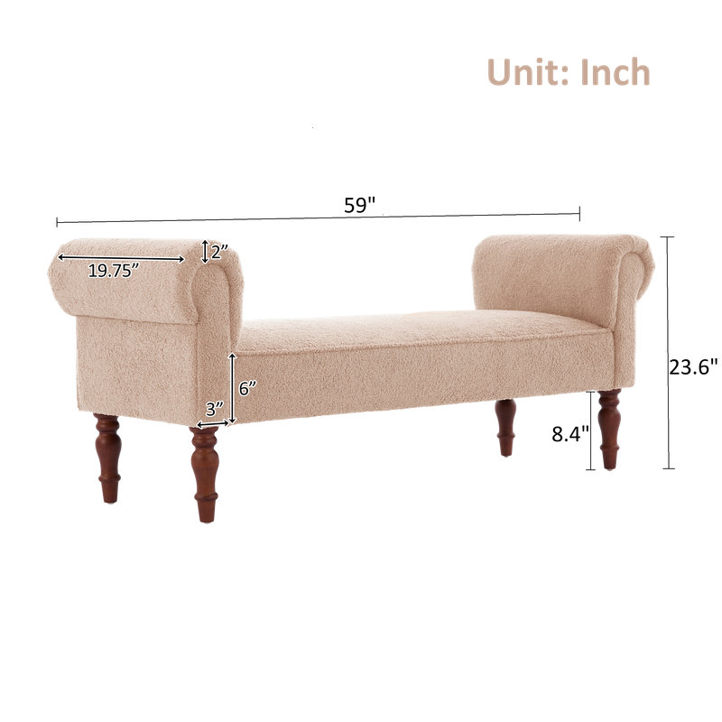 Banc de chambre rétro, Light Khaki