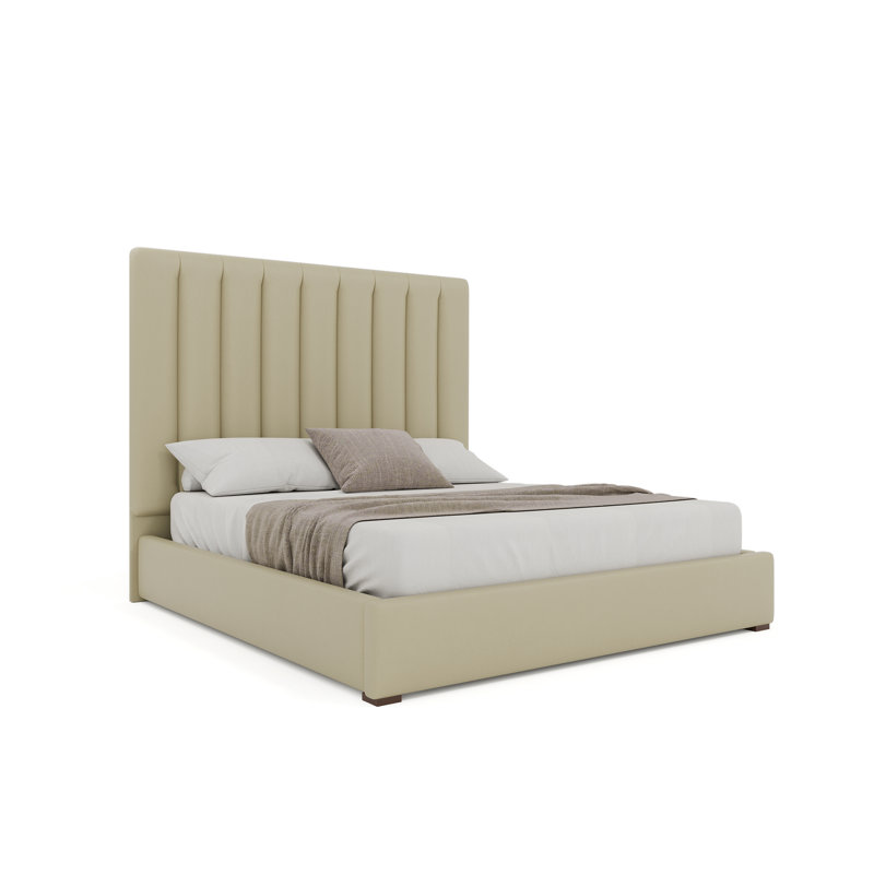 Dezyah Upholstered Standard Bed, Cream, King