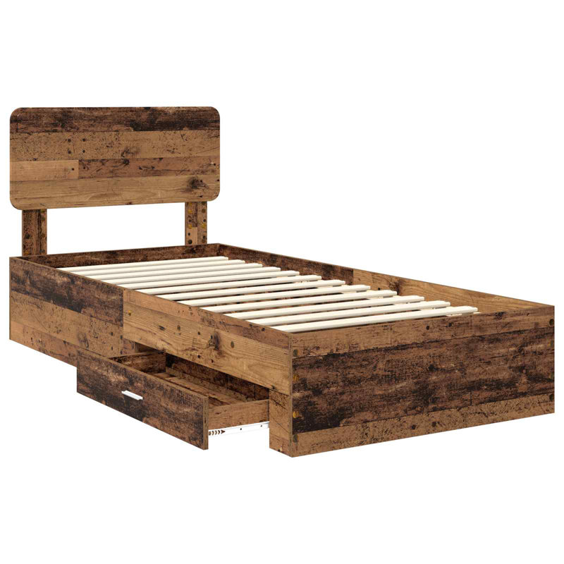 Bed, Old Wood, Single (3')