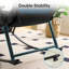 Fauteuil inclinable moelleux avec dossier alvéolaire de massage - support lombaire et repose-pieds réglables à 4 positions, poches de rangement latérales, cadre en acier robuste-1276395802