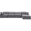 Canapé modulaire réversible en velours Hinesh-87141409