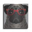 "Carlin portant des lunettes de hipster 3" par Furbaby Affiliates-923739192