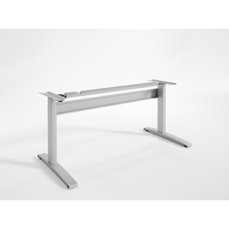 Base de table rectangulaire Danette, Argent, H 47 po x l 60 po x P 24 po