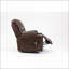 Fauteuils inclinables | Fauteuil relevable avec massage, chauffage et amp; Porte-gobelets | Cuir noyer brun