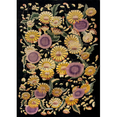 Antique Art Deco Chinese Allover Geometric Knotted Rug