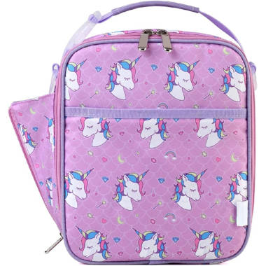 Minnie Mouse Insulated Lunch Bag Unicorn Stay Cool Purple with Shoulder Strap