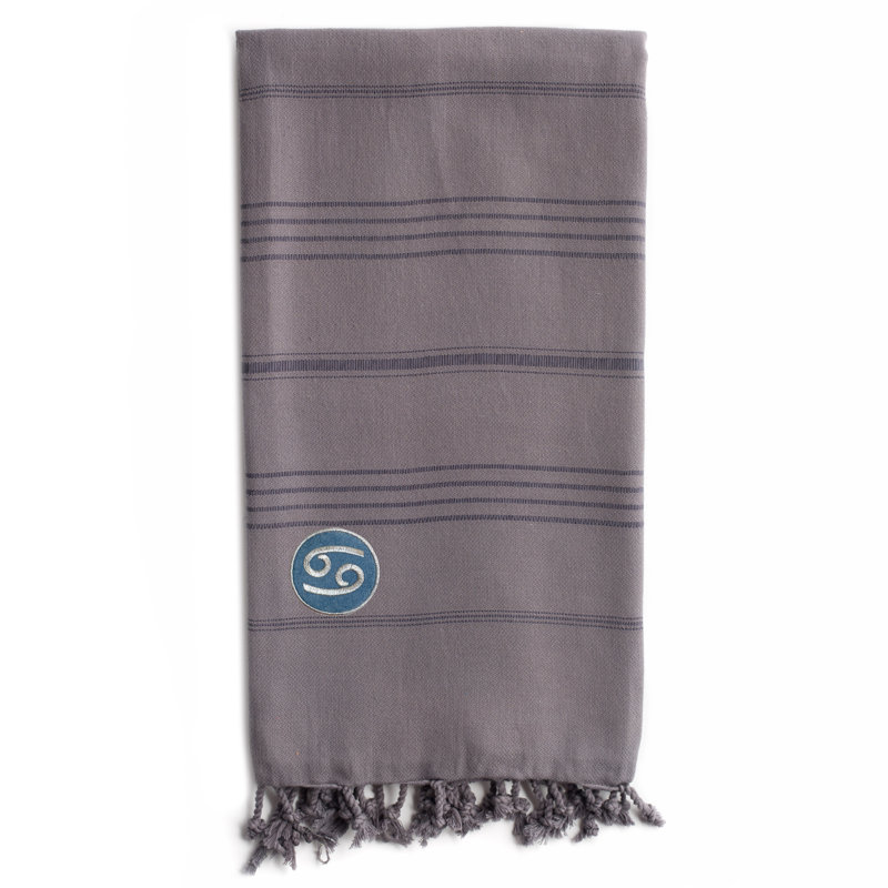 Serviette de plage 100% coton Linum Home Textiles, gris