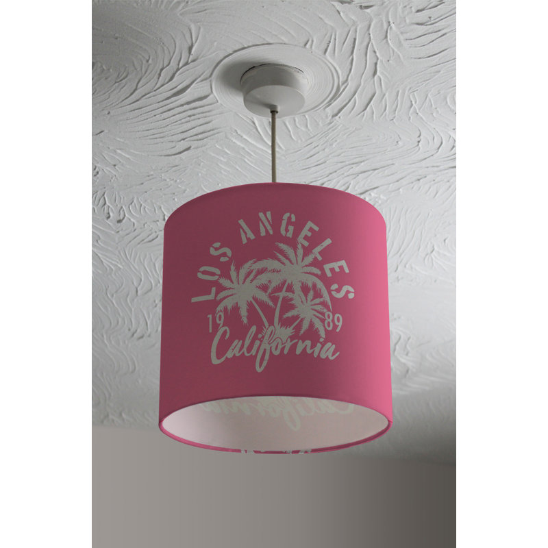 Cotton Drum Lamp Shade ( Uno ), 22cm H x 25cm W x 25cm D