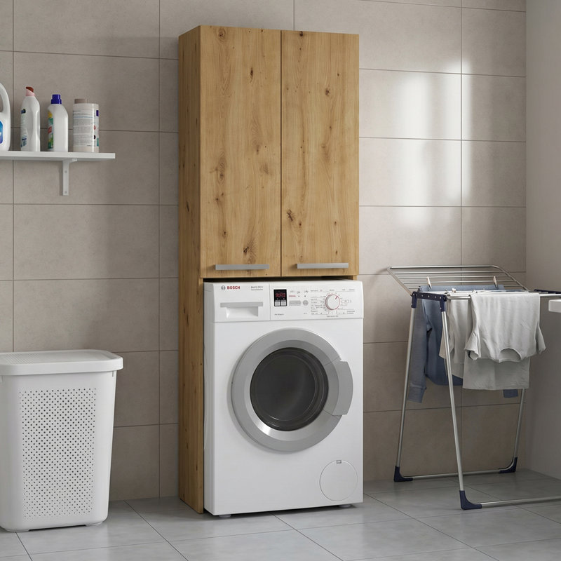 Nadina Solid Wood Laundry Room Organiser, Artisan