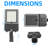 300W LED Shoebox Light 39000Lumen IP65 Commercial Parking light Slip Fitter
