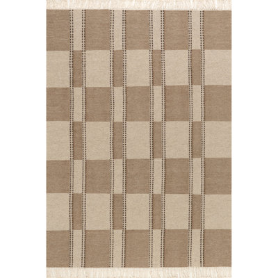 Corbett Fringed Wool Area Rug