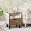 37cm W Manufactured Wood Bedside Table