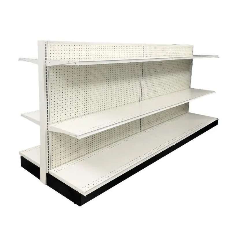Présentoir de gondole 48 ", sans les tablettes, H 60 po x l 50,8 po x P 48 po, Blanc antique