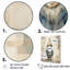 Fantaisie, portrait de gnome beige et bleu sur toile-829183211-829183208