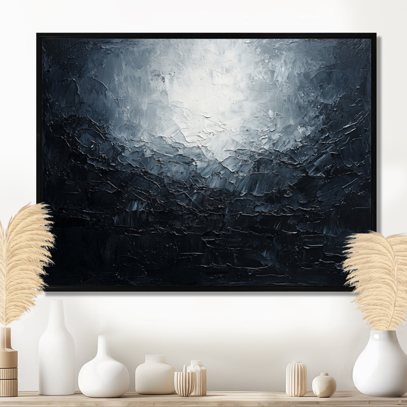 Luray - Landscapes Large Wall Art, H 24 po x l 32 po, Picture Framed, Noir, noir, noir, noir