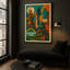 Iron City Reverie Framed Canvas Wall Art by Kasian Art Studio - Black Frame