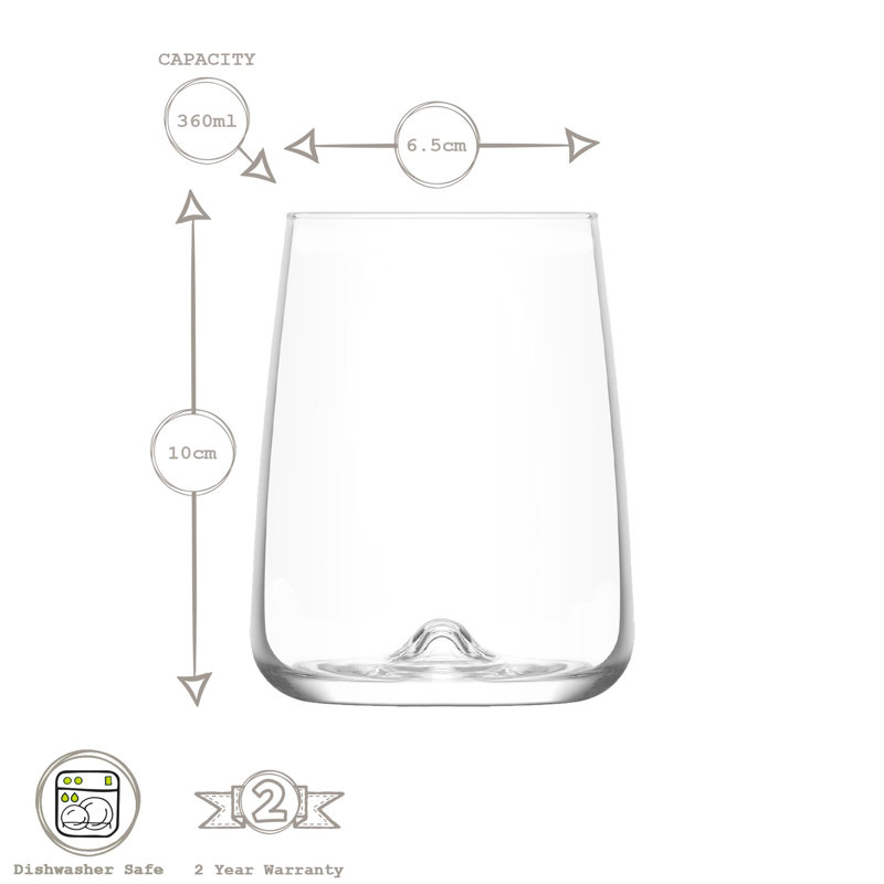 360ml Whiskey Glass Set